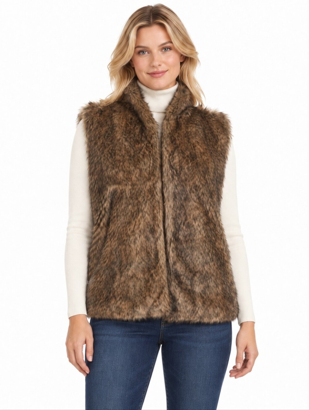 Abercrombie & Fitch Faux Fur Vest